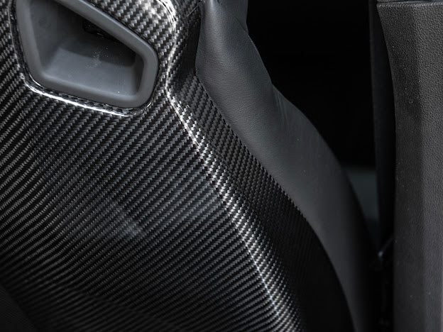 2016+ CADILLAC CTS-V3  | RECARO CARBON FIBER SEAT REAR PANEL COVER REPLACEMENT (DRIVER AND PASSENGER)